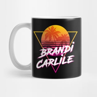 Brandi Carlile - Proud Name Retro 80s Sunset Aesthetic Design Mug